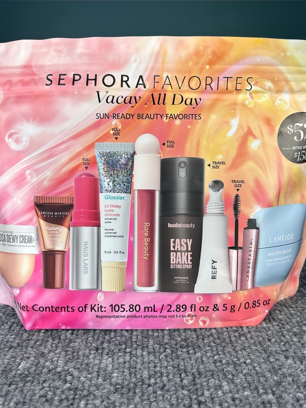 SEPHORA FAVORITES Vacay All Day Sun Ready Makeup 💄 & Skincare Value Set SEALED
